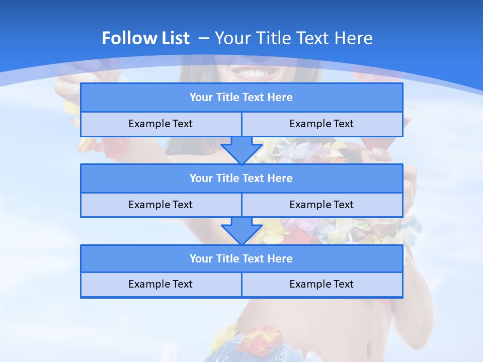 Shore Tropical Sun PowerPoint Template