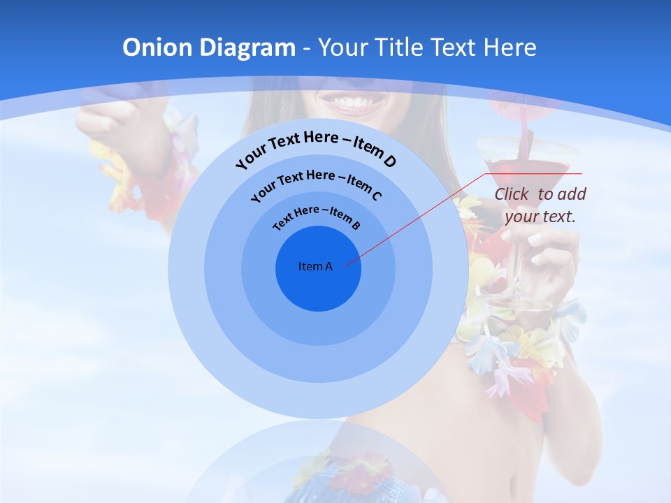 Shore Tropical Sun PowerPoint Template