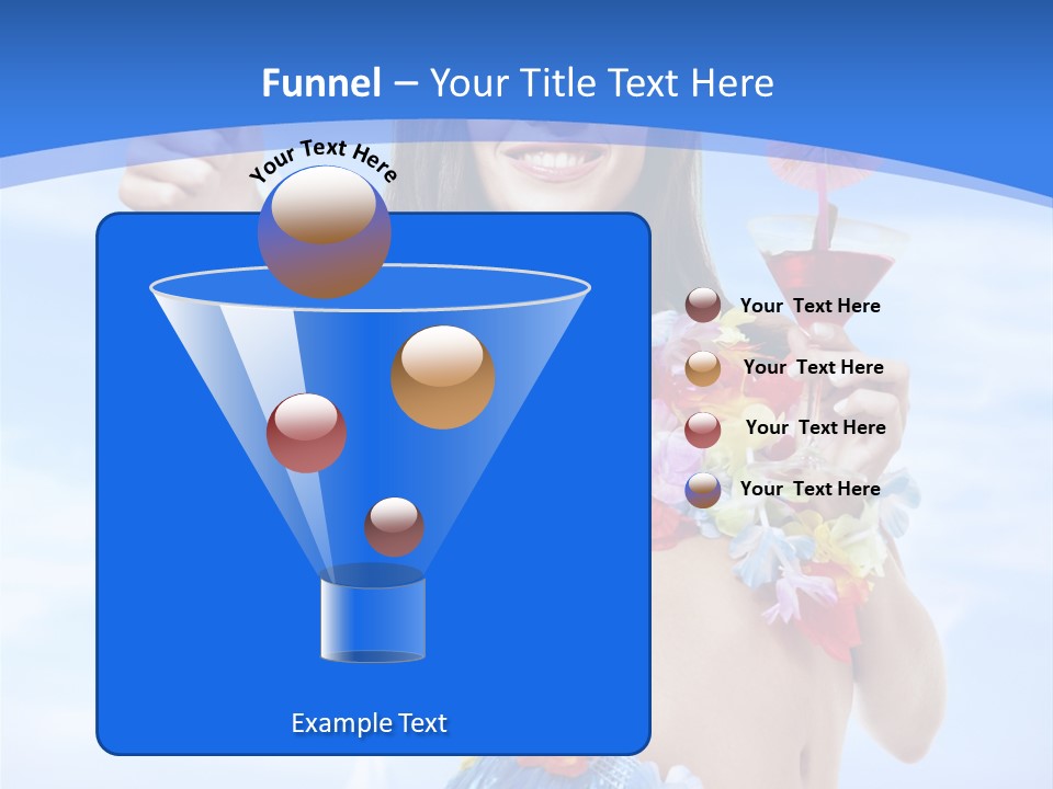 Shore Tropical Sun PowerPoint Template