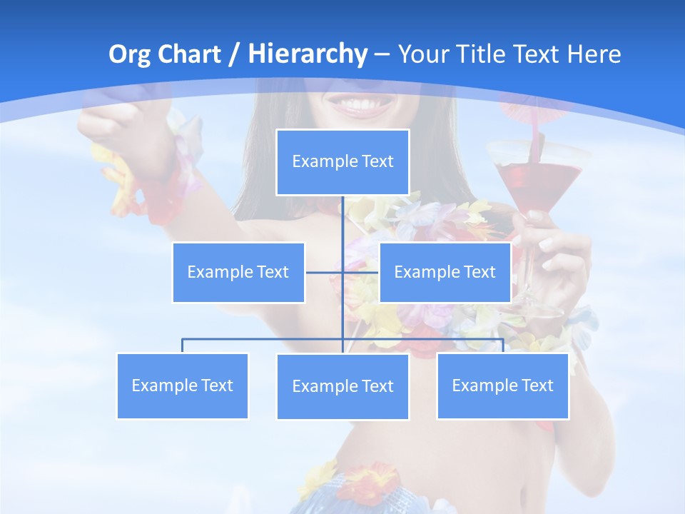 Shore Tropical Sun PowerPoint Template