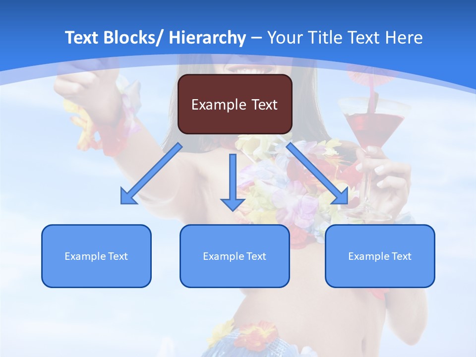 Shore Tropical Sun PowerPoint Template