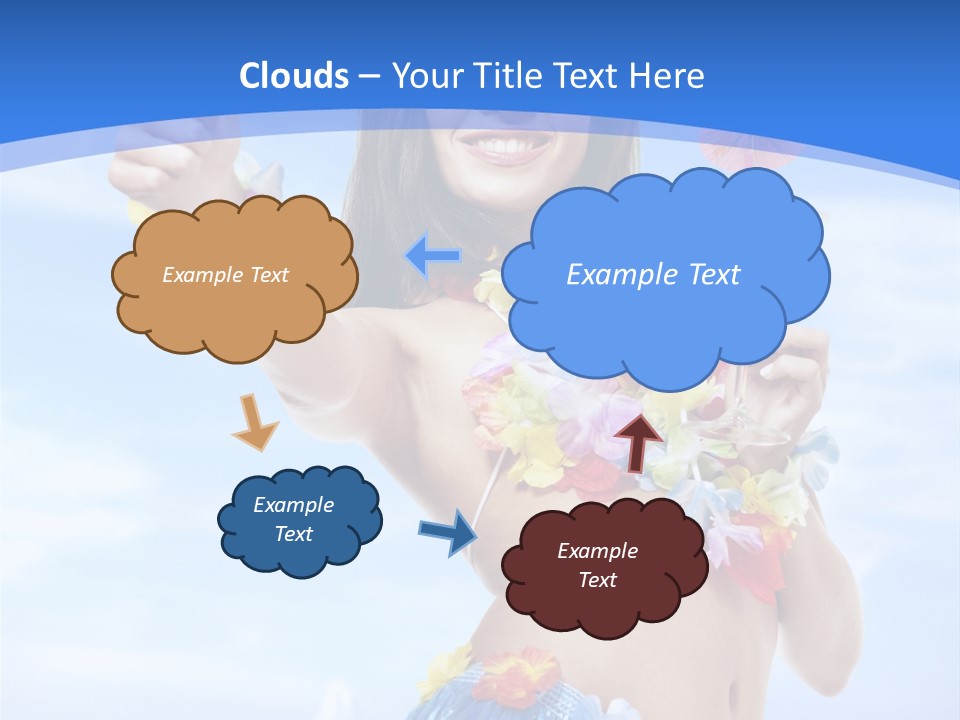 Shore Tropical Sun PowerPoint Template