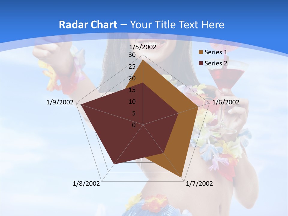 Shore Tropical Sun PowerPoint Template