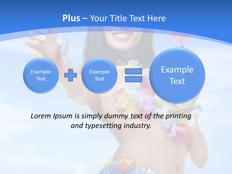 Shore Tropical Sun PowerPoint Template