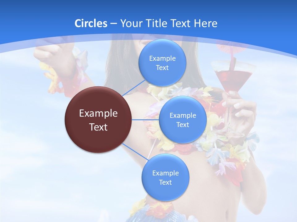 Shore Tropical Sun PowerPoint Template