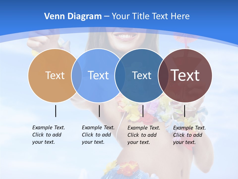 Shore Tropical Sun PowerPoint Template