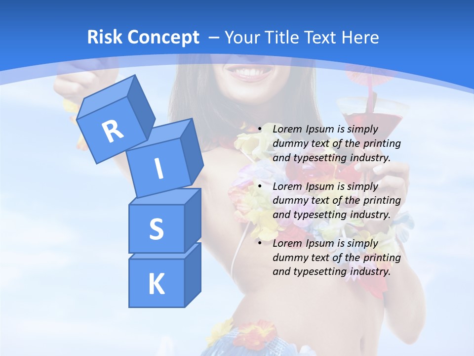 Shore Tropical Sun PowerPoint Template