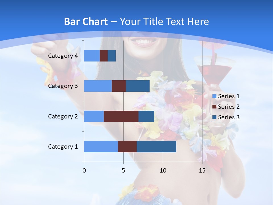 Shore Tropical Sun PowerPoint Template