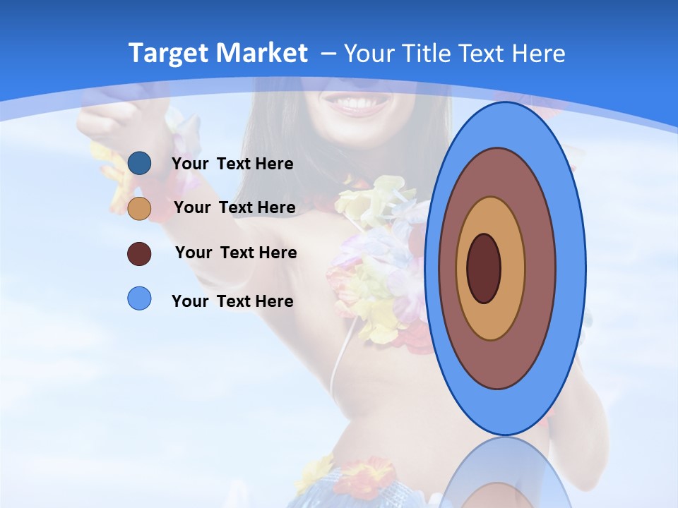 Shore Tropical Sun PowerPoint Template