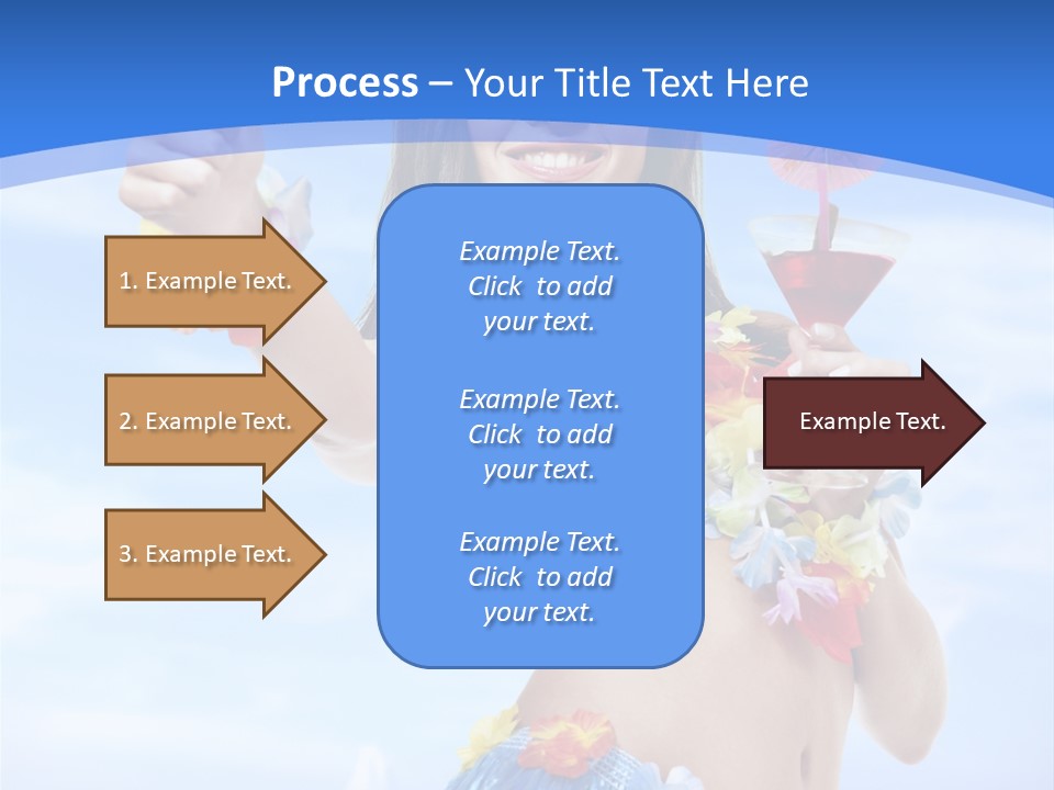 Shore Tropical Sun PowerPoint Template