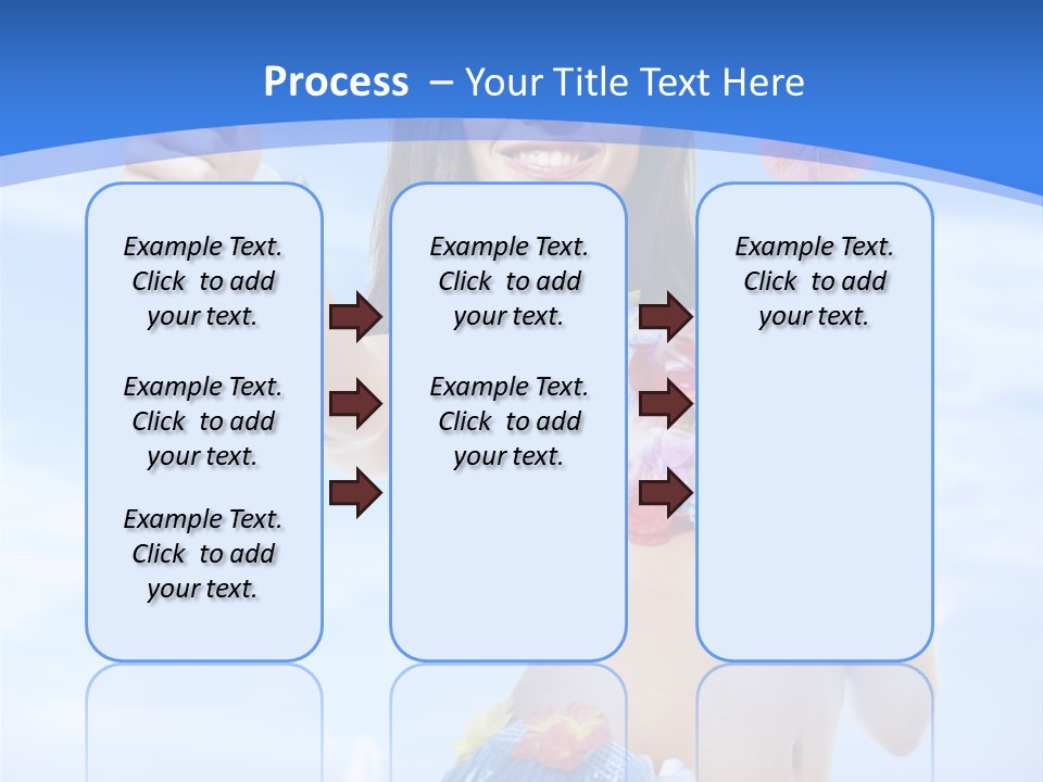 Shore Tropical Sun PowerPoint Template