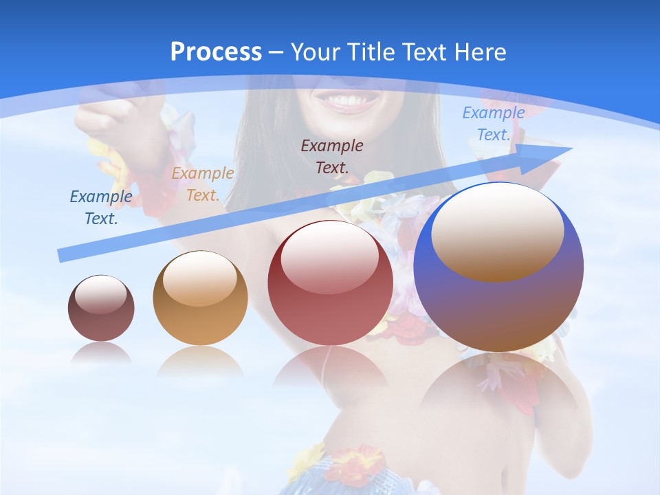 Shore Tropical Sun PowerPoint Template