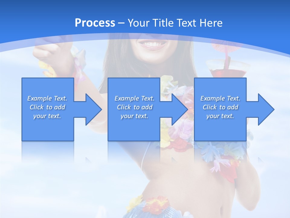 Shore Tropical Sun PowerPoint Template