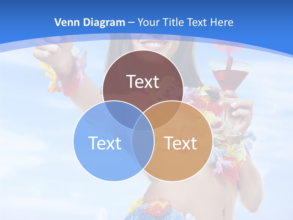 Shore Tropical Sun PowerPoint Template