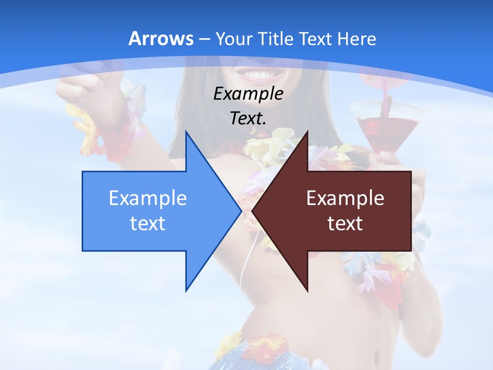 Shore Tropical Sun PowerPoint Template