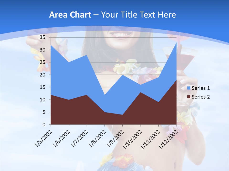 Shore Tropical Sun PowerPoint Template