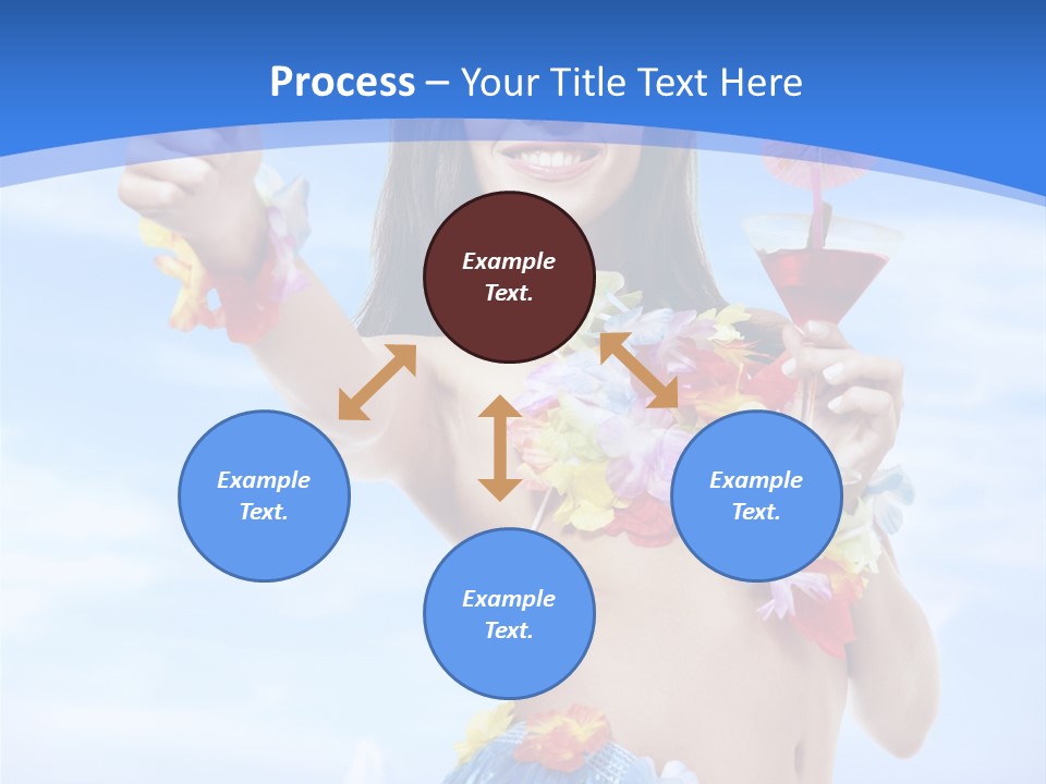Shore Tropical Sun PowerPoint Template
