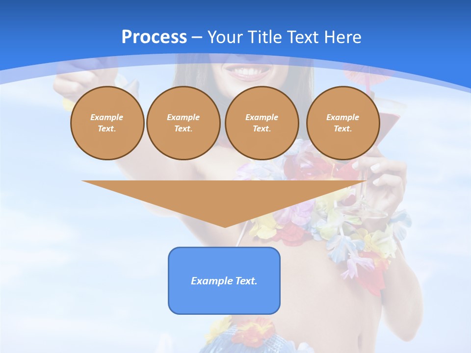 Shore Tropical Sun PowerPoint Template