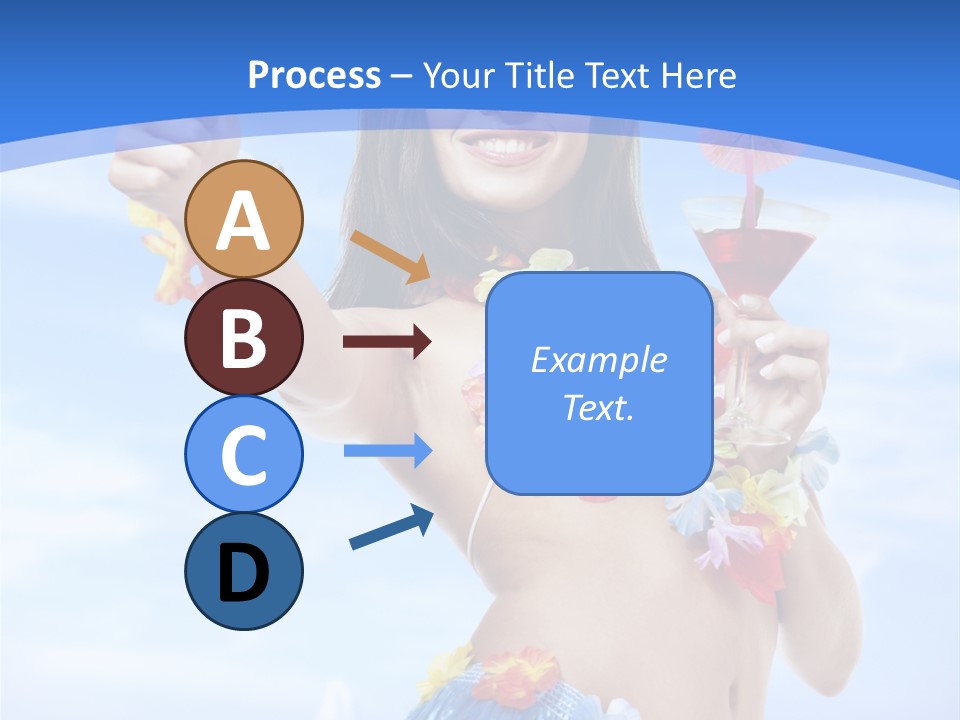 Shore Tropical Sun PowerPoint Template