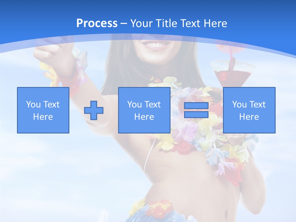 Shore Tropical Sun PowerPoint Template