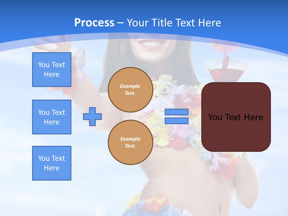 Shore Tropical Sun PowerPoint Template