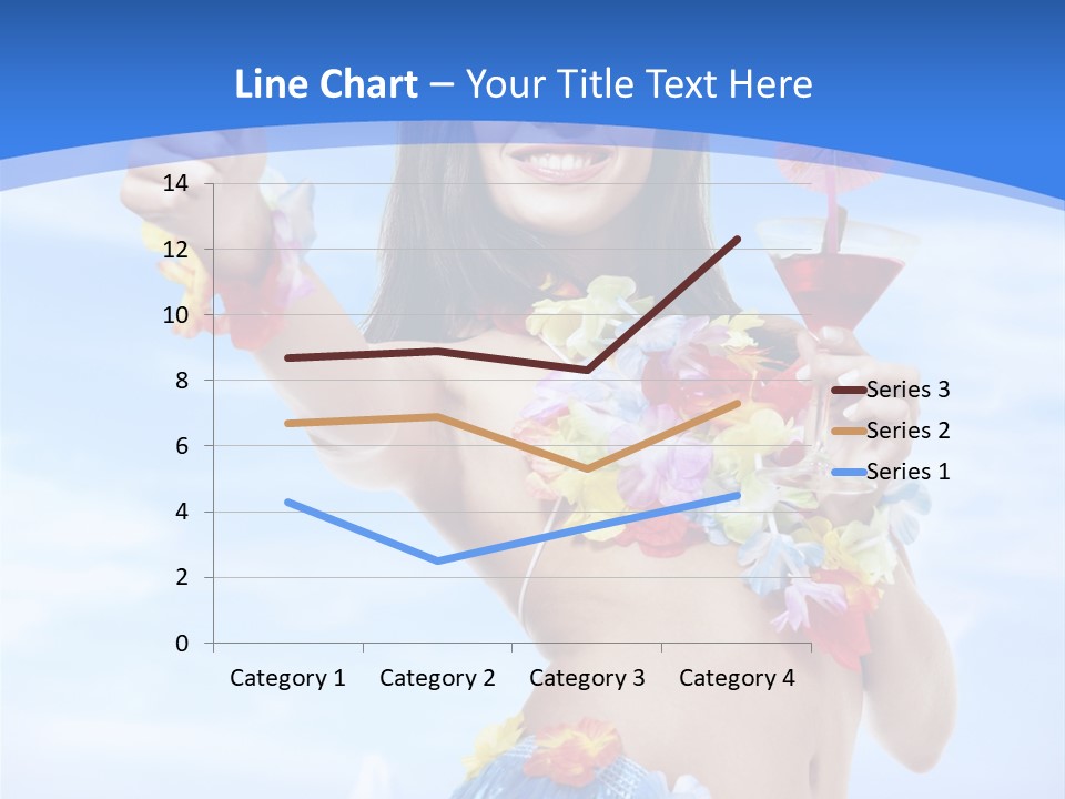 Shore Tropical Sun PowerPoint Template