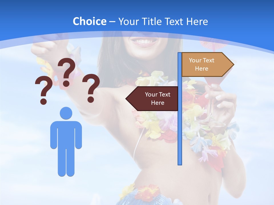 Shore Tropical Sun PowerPoint Template