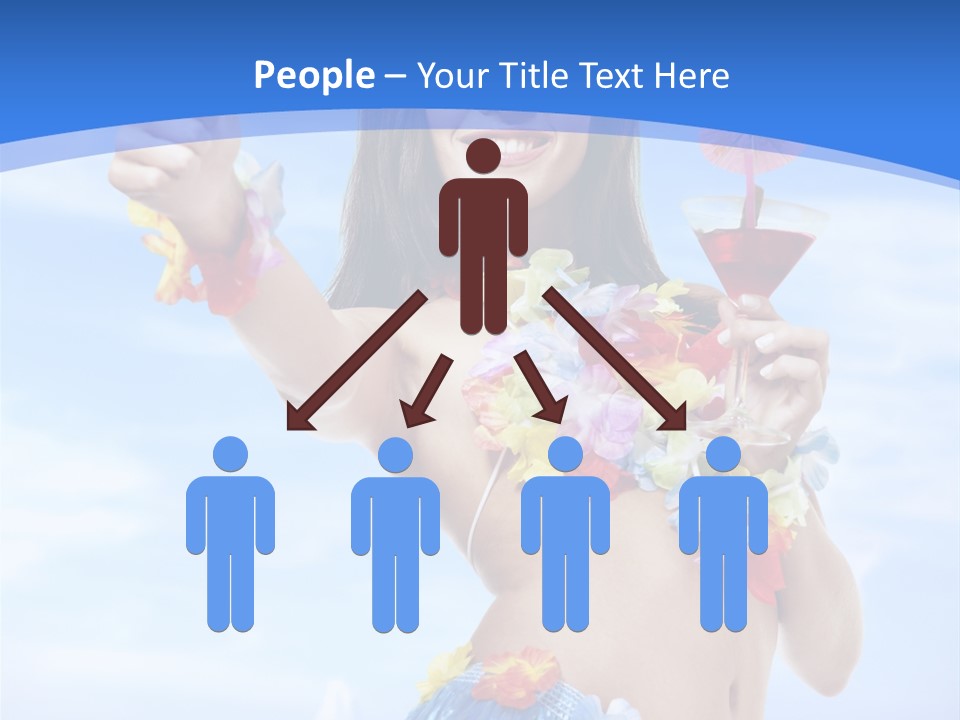 Shore Tropical Sun PowerPoint Template