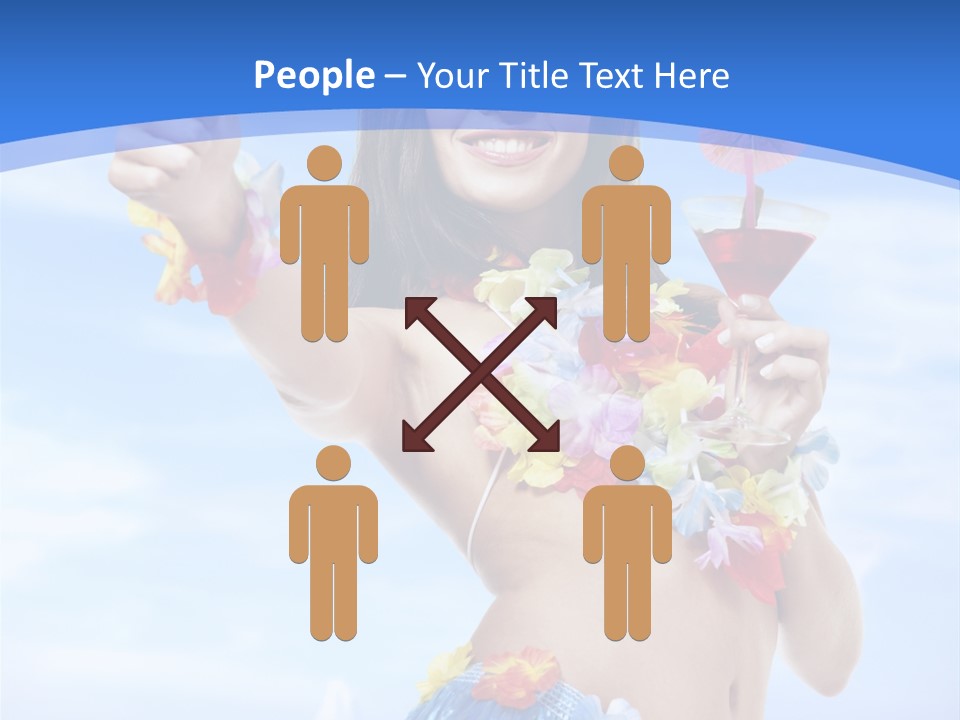 Shore Tropical Sun PowerPoint Template