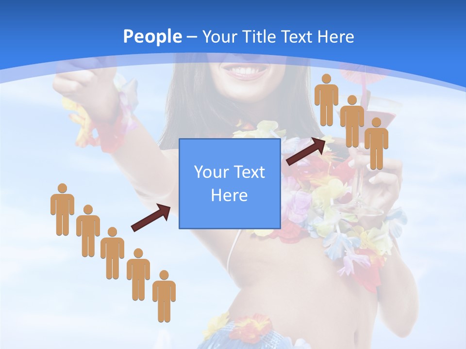 Shore Tropical Sun PowerPoint Template