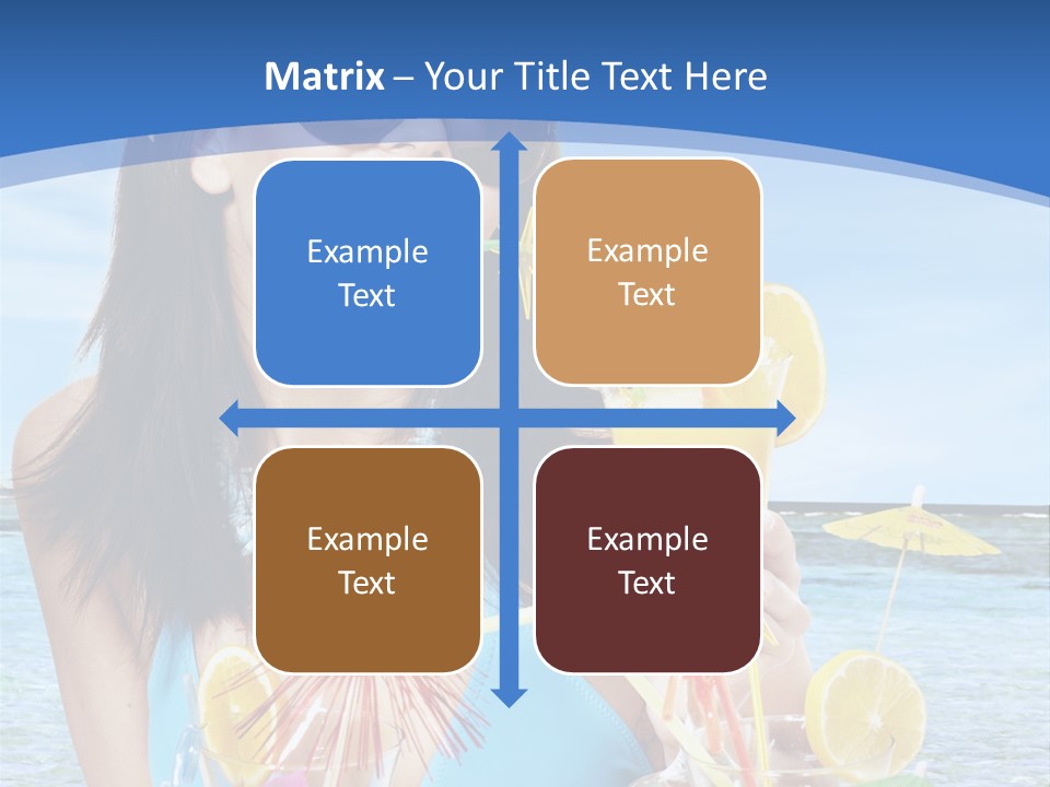 Alcohol Female Summer PowerPoint Template