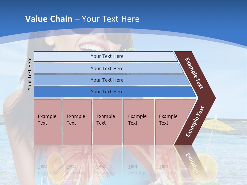Alcohol Female Summer PowerPoint Template