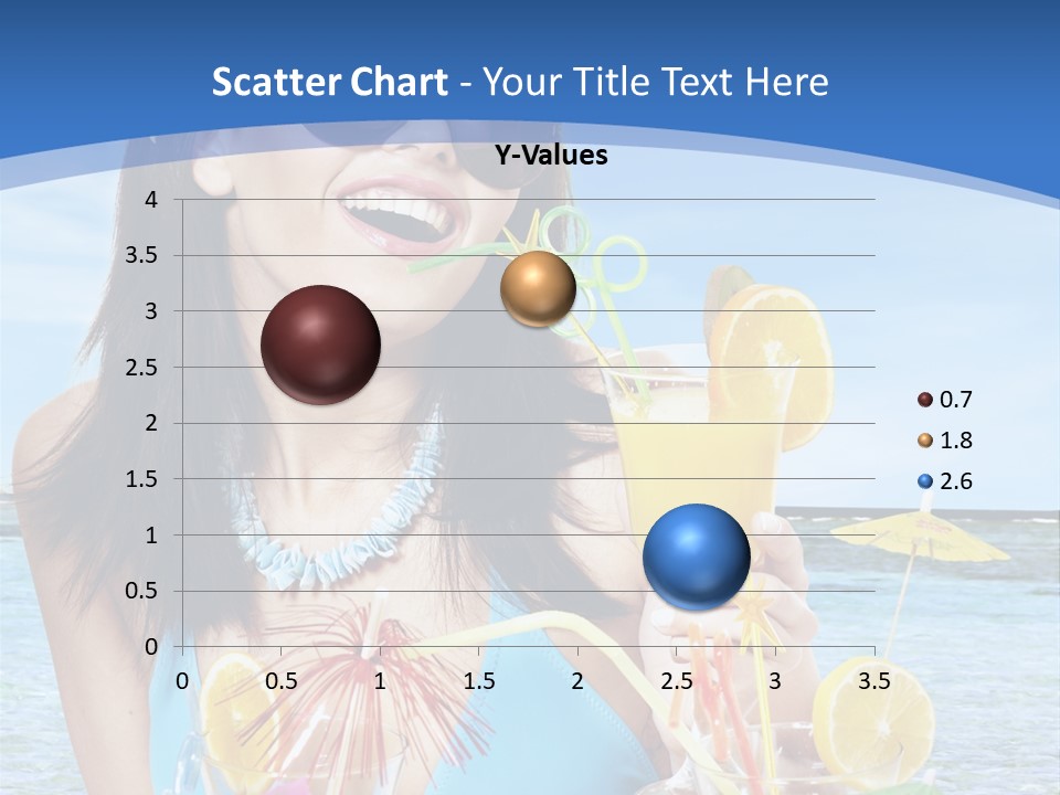 Alcohol Female Summer PowerPoint Template