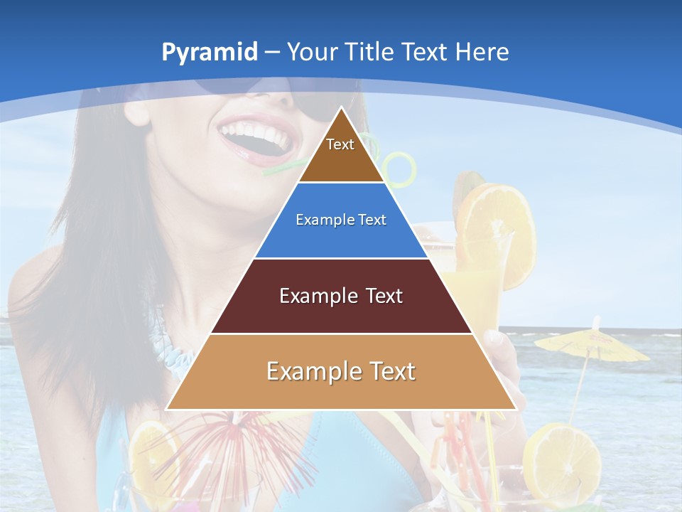 Alcohol Female Summer PowerPoint Template