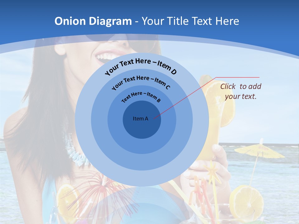 Alcohol Female Summer PowerPoint Template