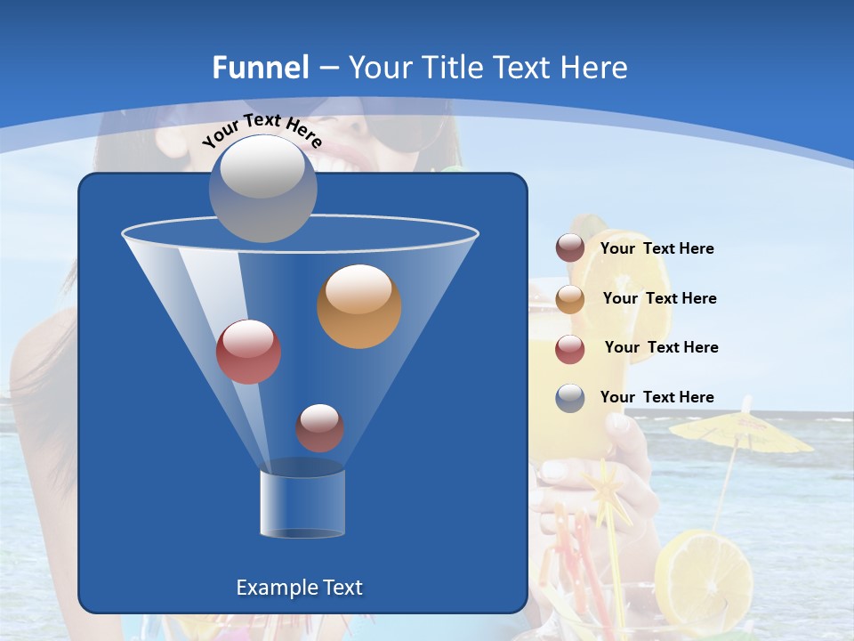 Alcohol Female Summer PowerPoint Template