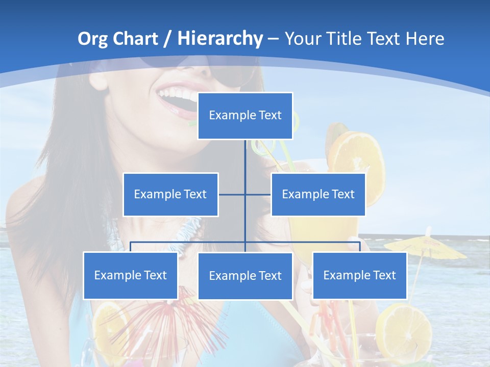Alcohol Female Summer PowerPoint Template