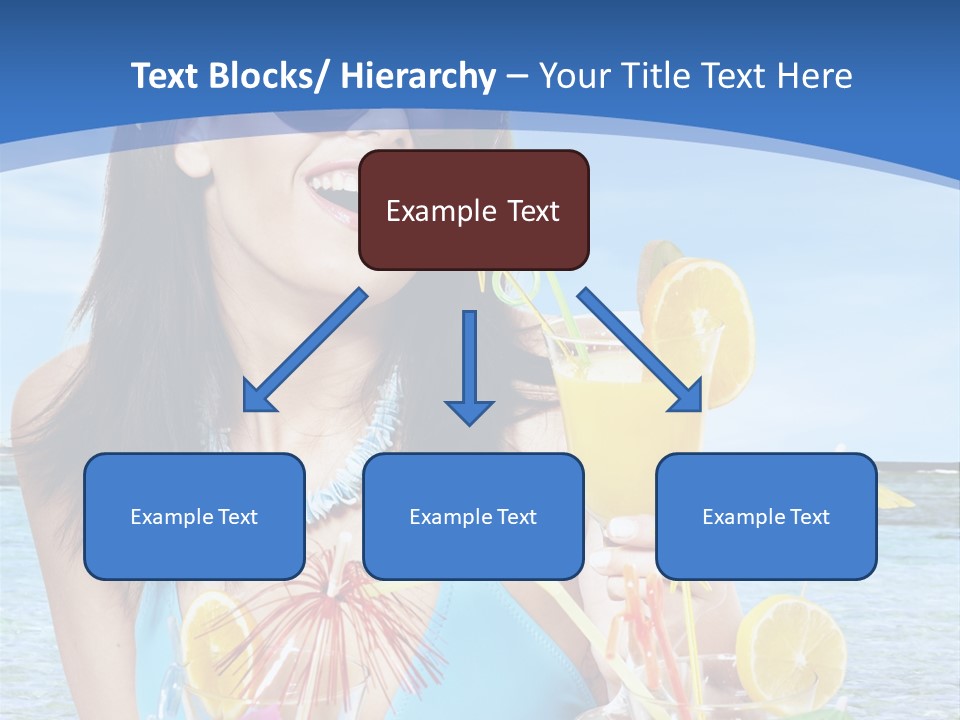 Alcohol Female Summer PowerPoint Template