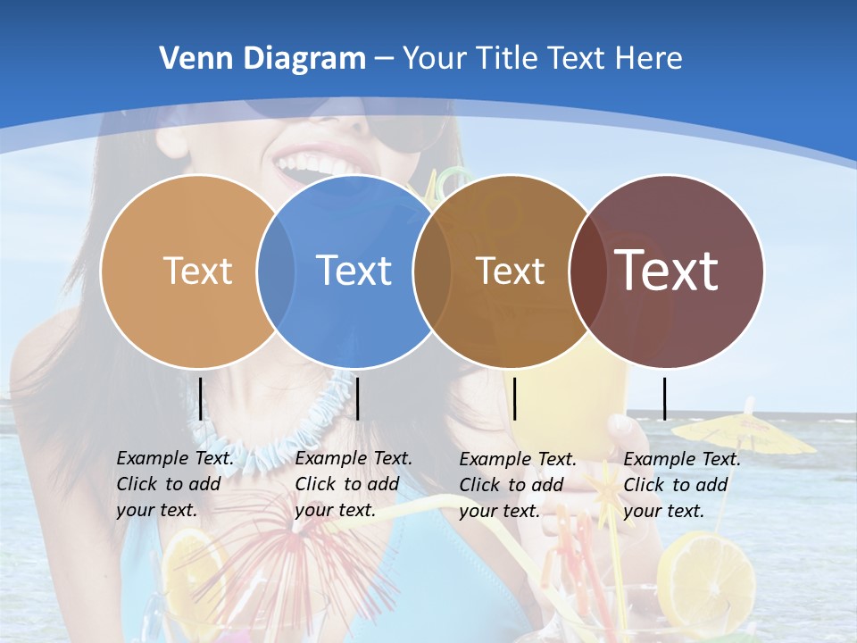 Alcohol Female Summer PowerPoint Template