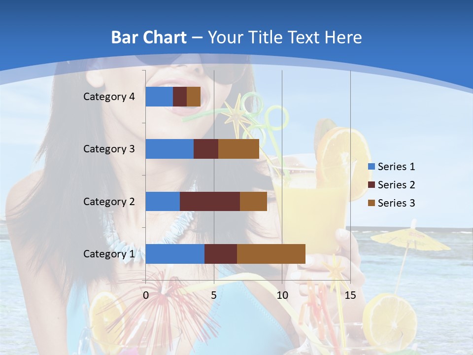 Alcohol Female Summer PowerPoint Template
