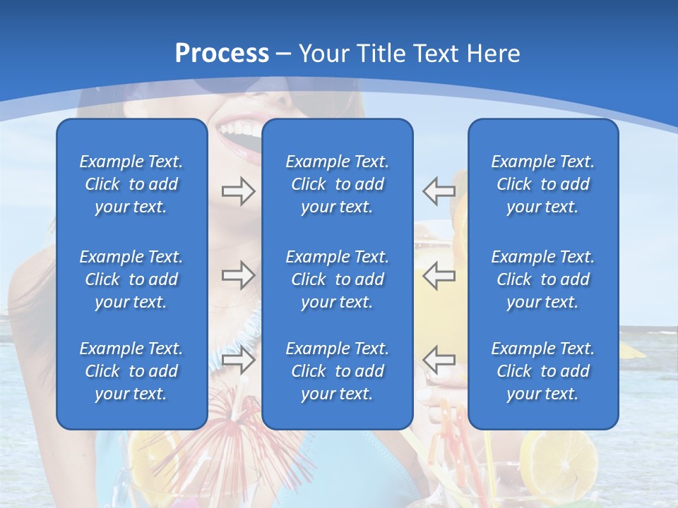 Alcohol Female Summer PowerPoint Template
