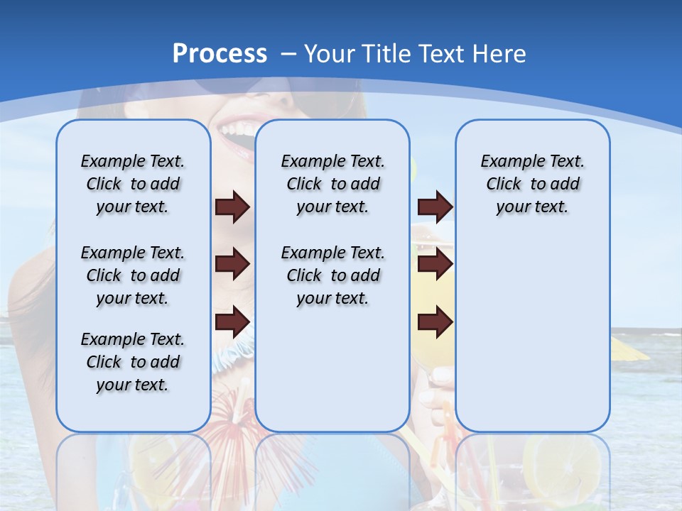 Alcohol Female Summer PowerPoint Template