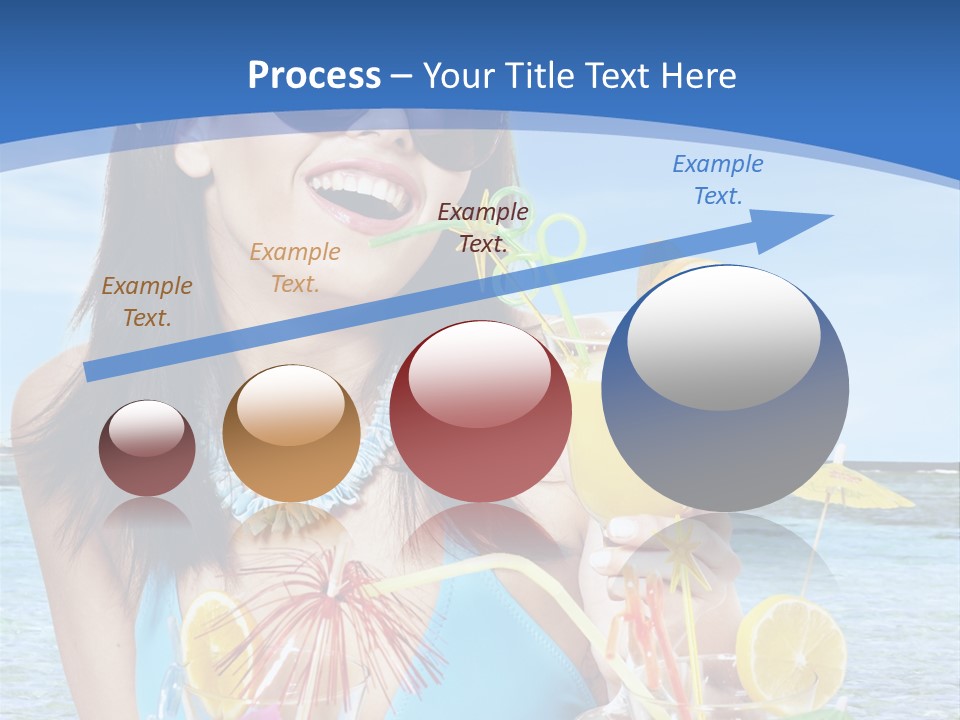 Alcohol Female Summer PowerPoint Template