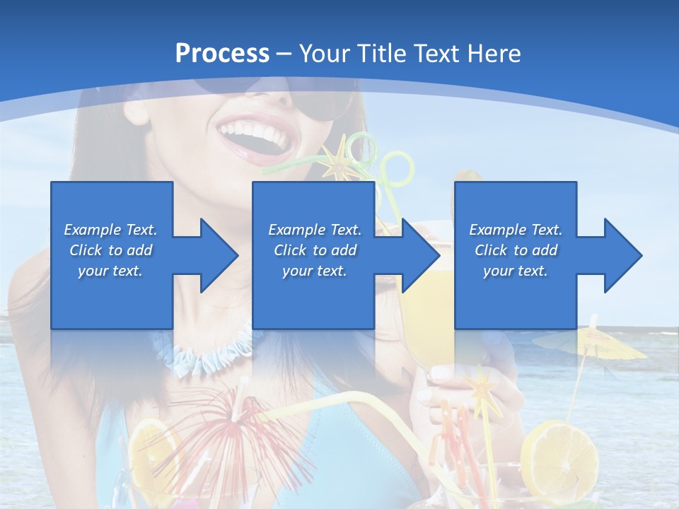 Alcohol Female Summer PowerPoint Template