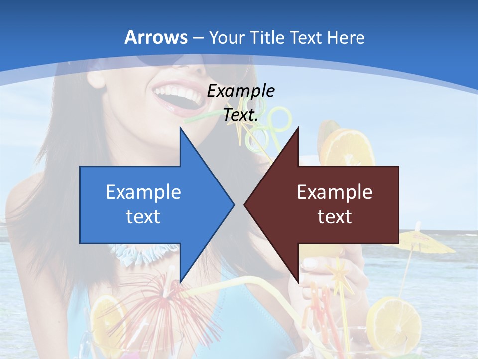 Alcohol Female Summer PowerPoint Template