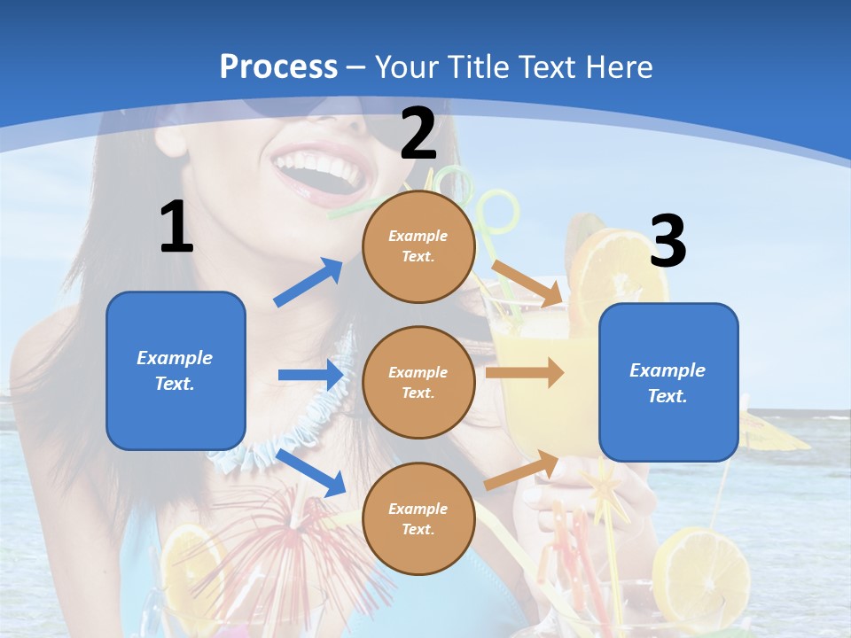Alcohol Female Summer PowerPoint Template