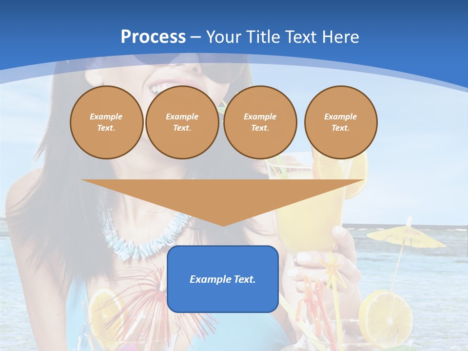 Alcohol Female Summer PowerPoint Template