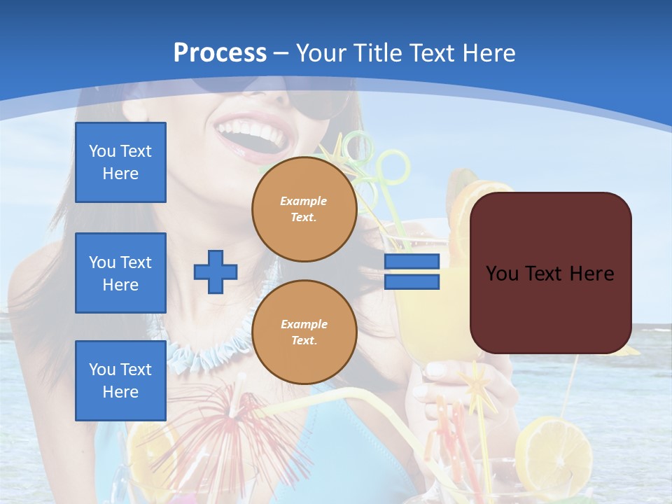 Alcohol Female Summer PowerPoint Template