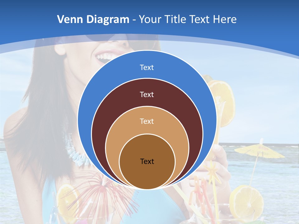 Alcohol Female Summer PowerPoint Template