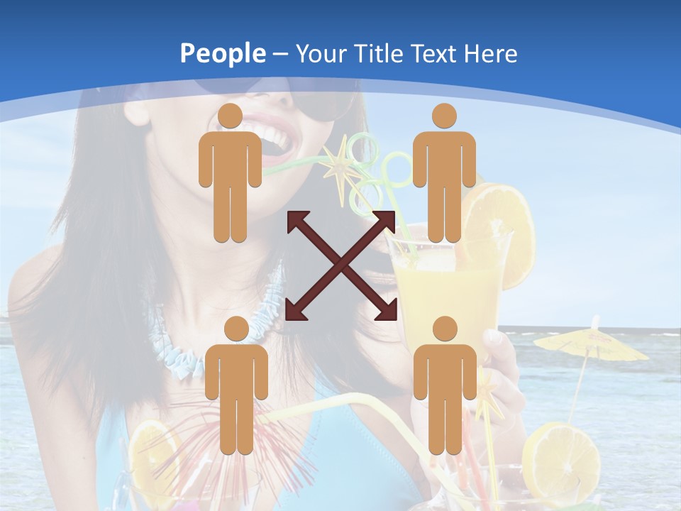 Alcohol Female Summer PowerPoint Template